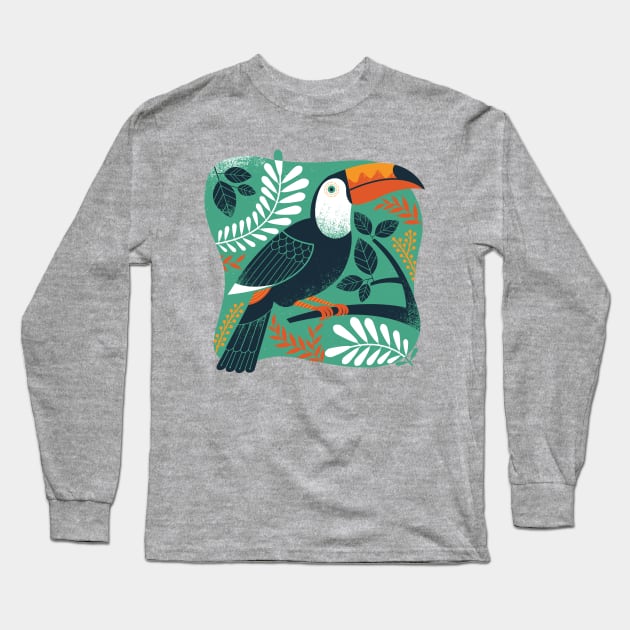 Toucan Long Sleeve T-Shirt by Lucie Rice Illustration and Design, LLC